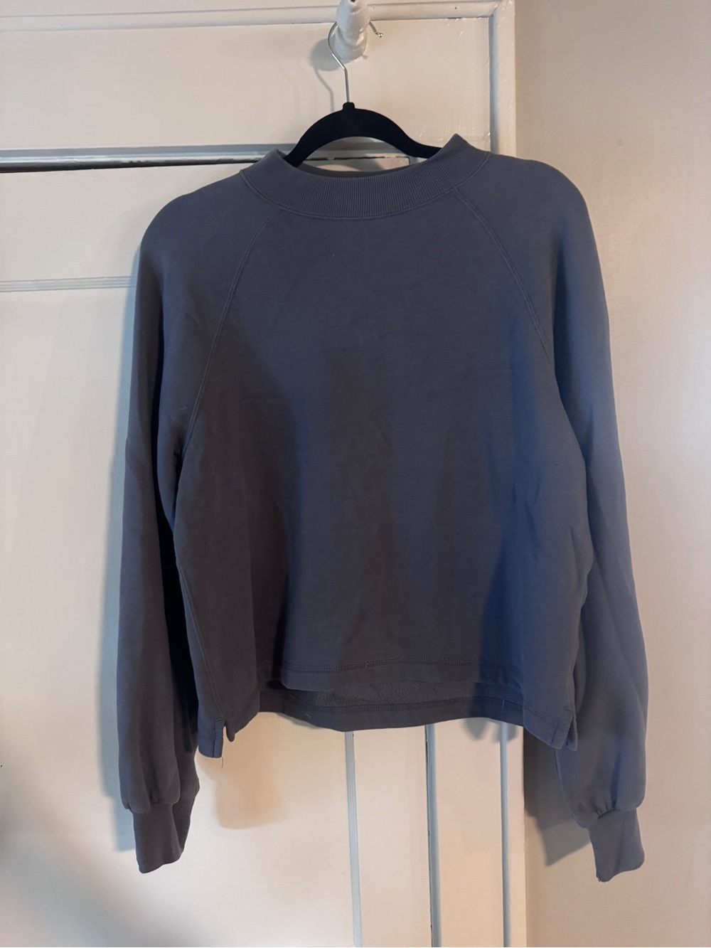Abercrombie Soft Washed Slate Blue Crewneck Sweatshirt